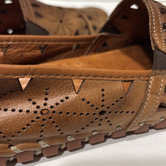 Women’s Brown Spring Step Fusaro Slip-On Peltz Shoes-size 9.5 - Picture 4 of 7